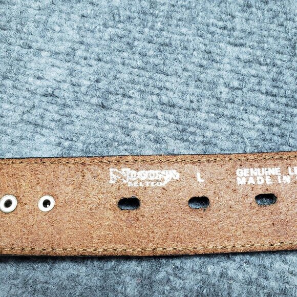 Nocona Western Belt Womens L Black Adjustable Rhinestone Genuine Leather Studded main image 4